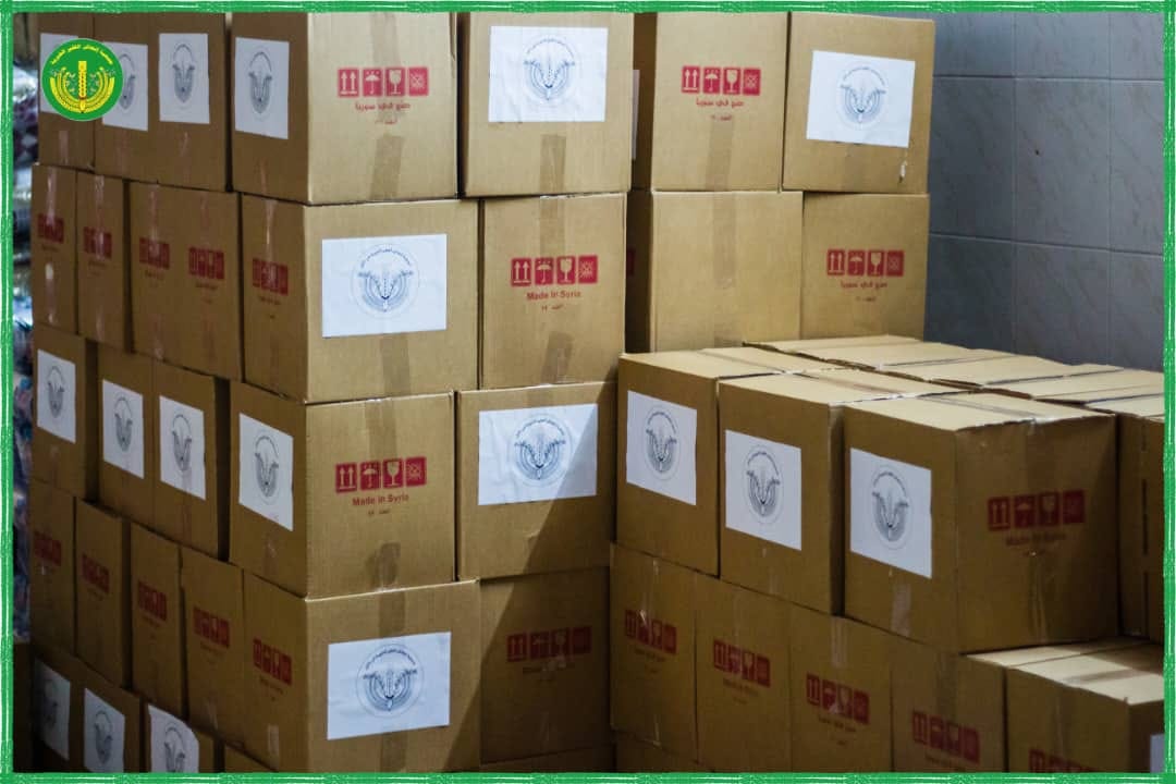 البدأ بتوزيع السلة الخاصة بالجمعية